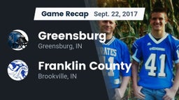 Recap: Greensburg  vs. Franklin County  2017