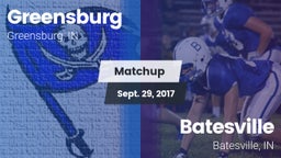 Matchup: Greensburg vs. Batesville  2017