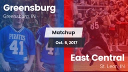 Matchup: Greensburg vs. East Central  2017