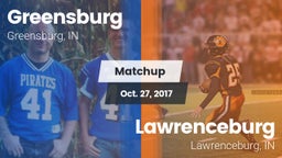 Matchup: Greensburg vs. Lawrenceburg  2017