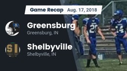 Recap: Greensburg  vs. Shelbyville  2018
