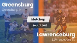 Matchup: Greensburg vs. Lawrenceburg  2018