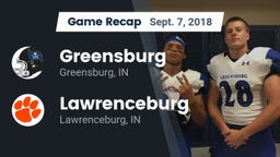 Recap: Greensburg  vs. Lawrenceburg  2018