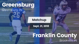 Matchup: Greensburg vs. Franklin County  2018