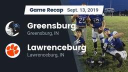 Recap: Greensburg  vs. Lawrenceburg  2019