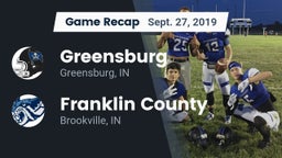 Recap: Greensburg  vs. Franklin County  2019