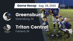 Recap: Greensburg  vs. Triton Central  2020