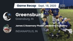 Recap: Greensburg  vs. James & Rosemary Phalen Leadership Academy 2020