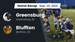 Recap: Greensburg  vs. Bluffton  2020