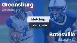 Matchup: Greensburg vs. Batesville  2020