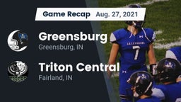 Recap: Greensburg  vs. Triton Central  2021