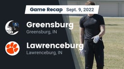 Recap: Greensburg  vs. Lawrenceburg  2022
