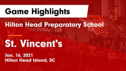 Hilton Head Preparatory School vs St. Vincent's Game Highlights - Jan. 16, 2021