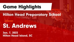 Hilton Head Preparatory School vs St. Andrews  Game Highlights - Jan. 7, 2023