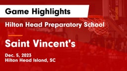 Hilton Head Preparatory School vs Saint Vincent's  Game Highlights - Dec. 5, 2023