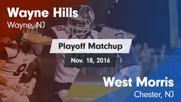 Matchup: Wayne Hills vs. West Morris  2016
