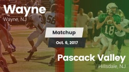 Matchup: Wayne vs. Pascack Valley  2017