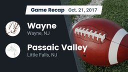 Recap: Wayne vs. Passaic Valley  2017