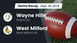 Recap: Wayne Hills  vs. West Milford  2018