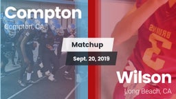 Matchup: Compton vs. Wilson  2019
