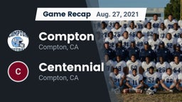 Recap: Compton  vs. Centennial  2021