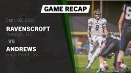 Recap: Ravenscroft  vs. Andrews  2016