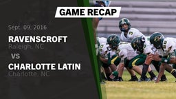 Recap: Ravenscroft  vs. Charlotte Latin  2016