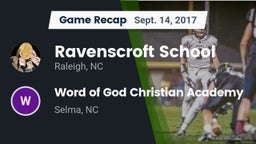 Recap: Ravenscroft School vs. Word of God Christian Academy 2017