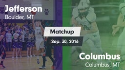 Matchup: Jefferson vs. Columbus  2016