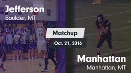 Matchup: Jefferson vs. Manhattan  2016