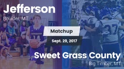 Matchup: Jefferson vs. Sweet Grass County  2017