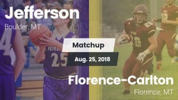 Matchup: Jefferson vs. Florence-Carlton  2018