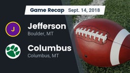Recap: Jefferson  vs. Columbus  2018