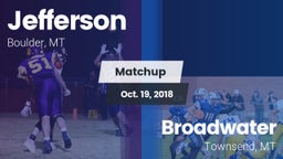Matchup: Jefferson vs. Broadwater  2018