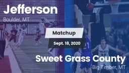 Matchup: Jefferson vs. Sweet Grass County  2020