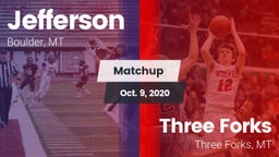 Matchup: Jefferson vs. Three Forks  2020