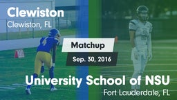 Matchup: Clewiston vs. University School of NSU 2016
