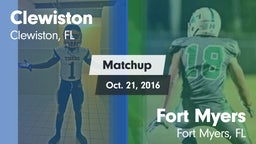 Matchup: Clewiston vs. Fort Myers  2016