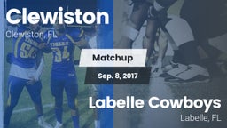 Matchup: Clewiston vs. Labelle Cowboys 2017