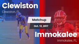 Matchup: Clewiston vs. Immokalee  2017