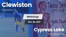 Matchup: Clewiston vs. Cypress Lake  2017