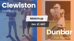 Matchup: Clewiston vs. Dunbar  2017