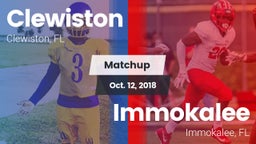 Matchup: Clewiston vs. Immokalee  2018