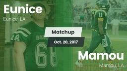 Matchup: Eunice vs. Mamou  2017