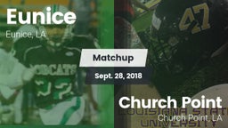Matchup: Eunice vs. Church Point  2018