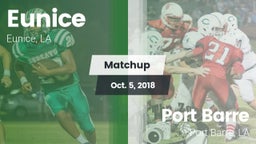 Matchup: Eunice vs. Port Barre  2018