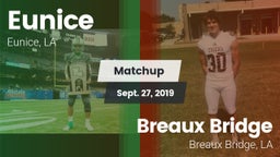 Matchup: Eunice vs. Breaux Bridge  2019