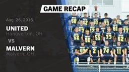 Recap: United  vs. Malvern  2016