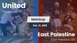 Matchup: United vs. East Palestine  2016