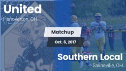Matchup: United vs. Southern Local  2017